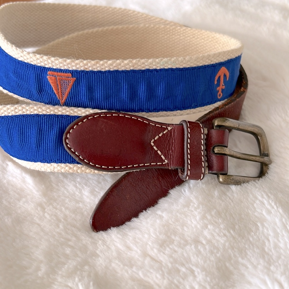 J. Crew| Men’s embroidered canvas belt